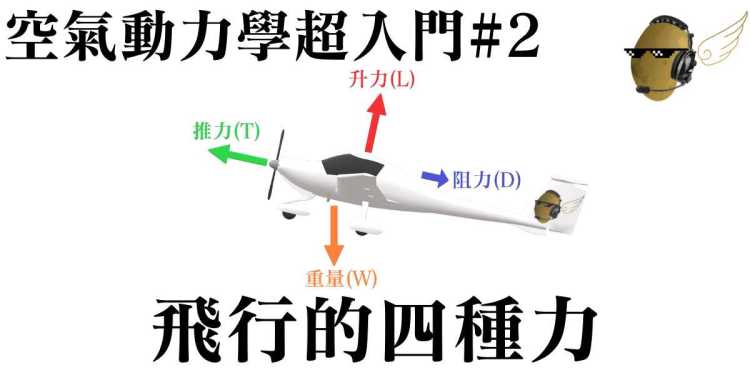 空動超入門#2 飛行的四種力(4 forces on aircraft)